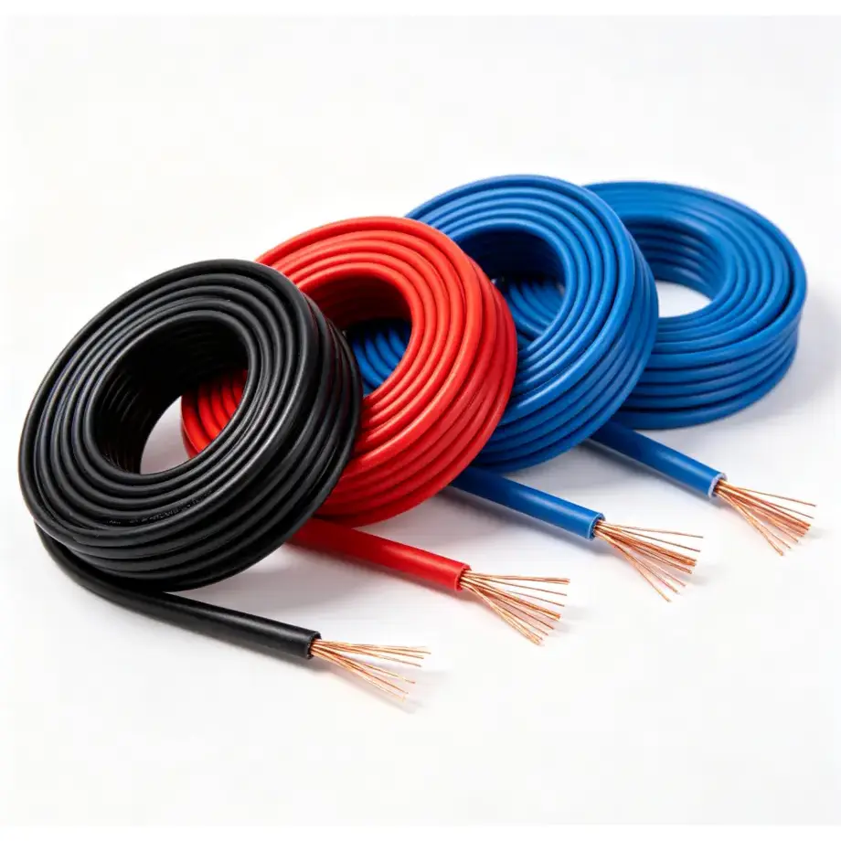 Koppar PVC flexibel tråd