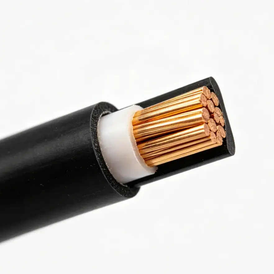 PVC-isolerad platt koppartråd
